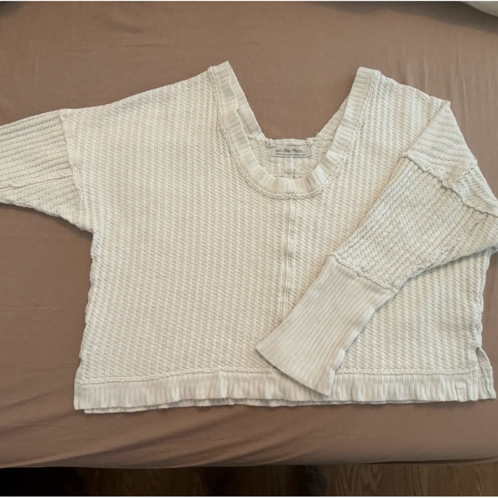FREE PEOPLE Cropped cozy top